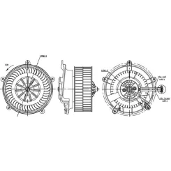 Utastér-Ventilátor - MAHLE (AB17000S)