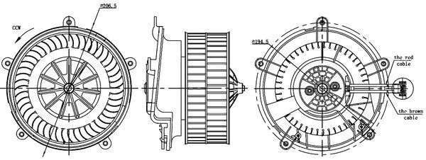 Utastér-Ventilátor - MAHLE (AB17000S)