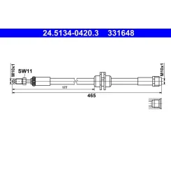 Fékcső - ATE (24.5134-0420.3)