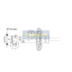 Lengéscsillapító - JAPANPARTS (MM-01131)