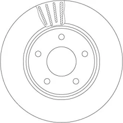 Tarcza Ham. Nissan P. Leaf/Nv200 Electric 10- - TRW (DF6754)