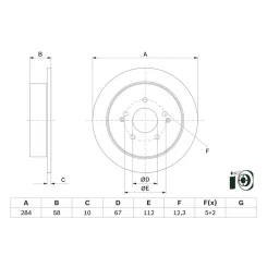 Féktárcsa - BOSCH (0986479H16)