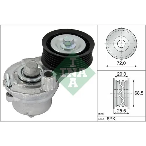 Szíjfeszítő, Hosszbordás Szíj - Schaeffler INA (534070310)