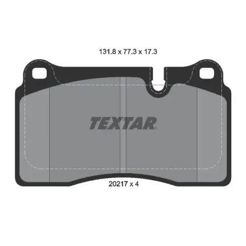 Fékbetét Készlet, Tárcsafék - TEXTAR (2021701)