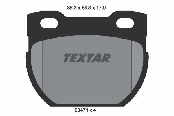Fékbetétkészlet, Tárcsafék - TEXTAR (2347103TEX)