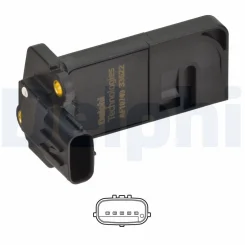 Przepływomierz Powietrza Wkład Isuzu D-Max 03- - DELPHI (AF10749-12B1)