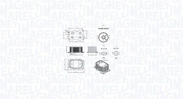 Olajhűtő, Motorolaj - MAGNETI MARELLI (RO0009)