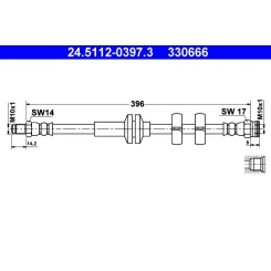 Fékcső - ATE (24.5112-0397.3)