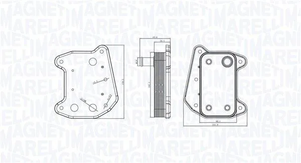 Olajhűtő, Motorolaj - MAGNETI MARELLI (RO0018)