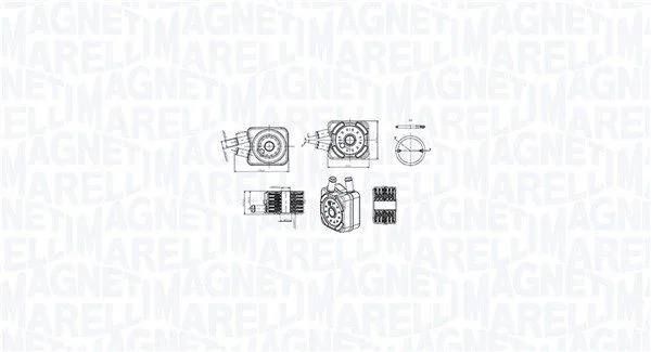 Olajhűtő, Motorolaj - MAGNETI MARELLI (RO0036)