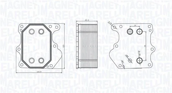 Olajhűtő, Motorolaj - MAGNETI MARELLI (RO0005)