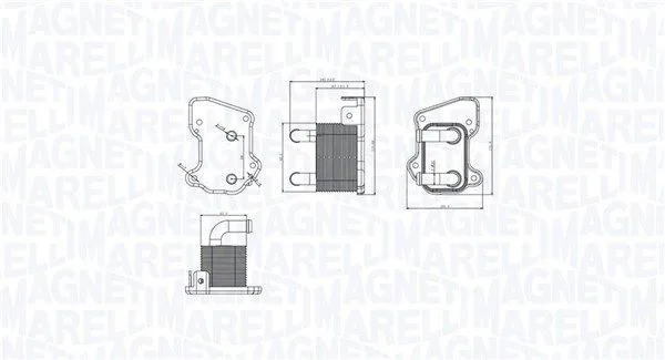 Olajhűtő, Motorolaj - MAGNETI MARELLI (RO0022)