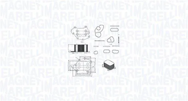 Olajhűtő, Motorolaj - MAGNETI MARELLI (RO0024)