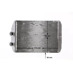 Hőcserélő, Belső Tér Fűtés - MAHLE (AH275000S)