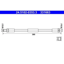 Fékcső - ATE (24.5102-0353.3)