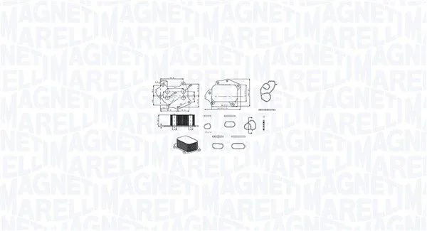 Olajhűtő, Motorolaj - MAGNETI MARELLI (RO0027)