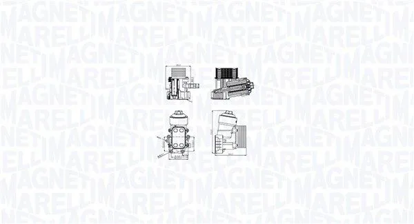 Olajhűtő, Motorolaj - MAGNETI MARELLI (RO0034)