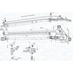 Törlőrudazat - MAGNETI MARELLI (TGT738SM)