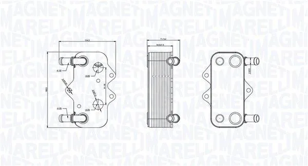Olajhűtő, Motorolaj - MAGNETI MARELLI (RO0021)
