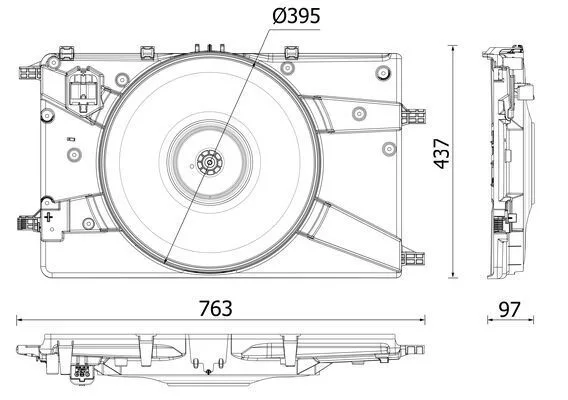 Ventilátor, Motorhűtés - MAHLE (CFF546000P)