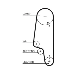 Fogasszíj - GATES (GAT5428XS)