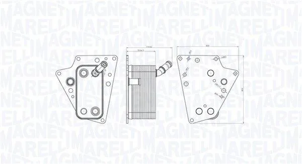 Olajhűtő, Motorolaj - MAGNETI MARELLI (RO0015)