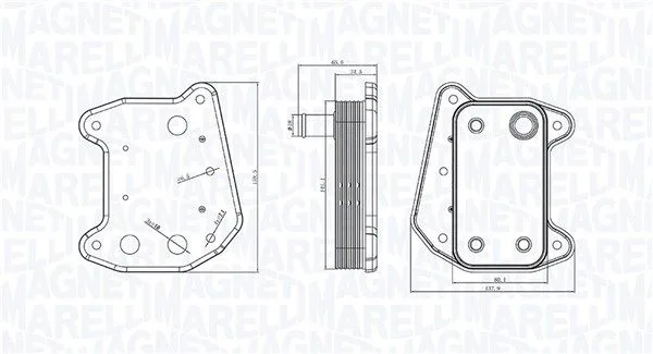 Olajhűtő, Motorolaj - MAGNETI MARELLI (RO0017)