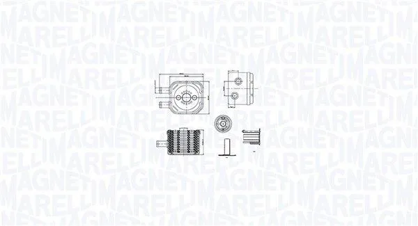 Olajhűtő, Motorolaj - MAGNETI MARELLI (RO0035)