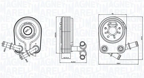 Olajhűtő, Motorolaj - MAGNETI MARELLI (RO0001)