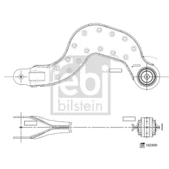 Lengőkar, Kerékfelfüggesztés - FEBI BILSTEIN (FE185909)