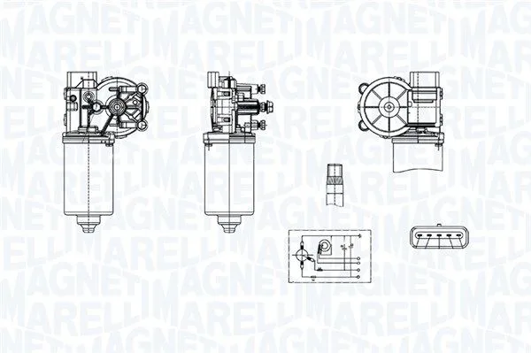 Törlőmotor - MAGNETI MARELLI (TGE764AM)
