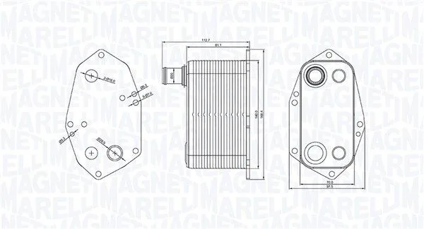 Olajhűtő, Motorolaj - MAGNETI MARELLI (RO0002)