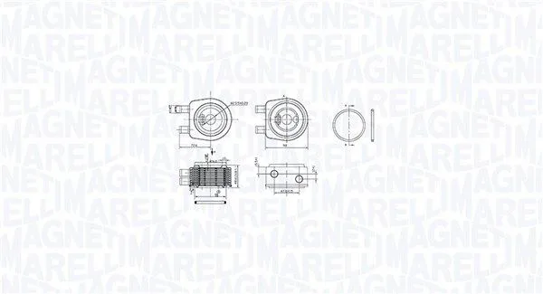 Olajhűtő, Motorolaj - MAGNETI MARELLI (RO0019)