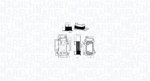 Olajhűtő, Motorolaj - MAGNETI MARELLI (RO0039)