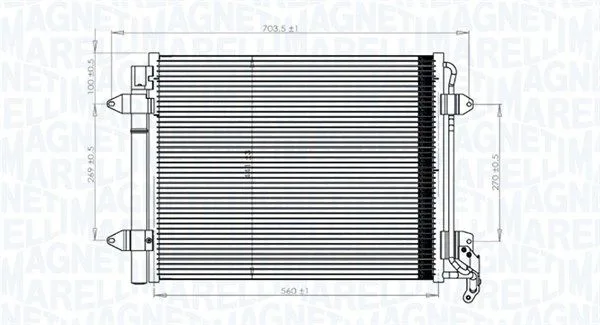 Kondenzátor, Klíma - MAGNETI MARELLI (BC833)