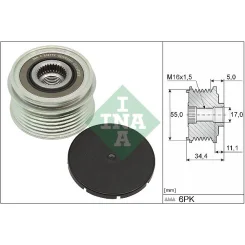 Generátor Szabadonfutó - Schaeffler INA (535035710)