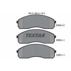 Fékbetét Készlet, Tárcsafék - TEXTAR (2364901)