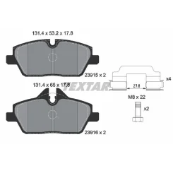 Fékbetét Készlet, Tárcsafék - TEXTAR (2391503)
