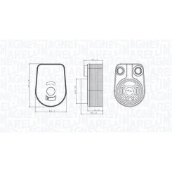 Olajhűtő, Motorolaj - MAGNETI MARELLI (RO0028)