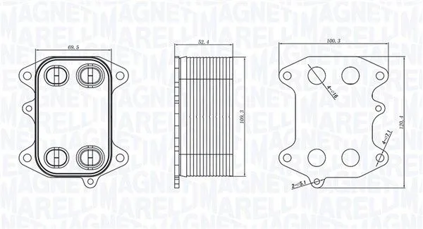 Olajhűtő, Motorolaj - MAGNETI MARELLI (RO0033)