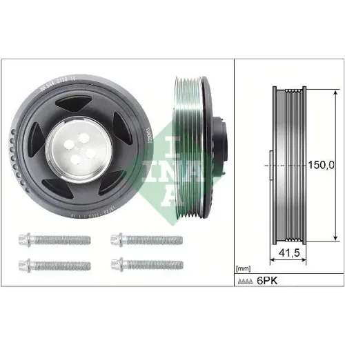 Szíjtárcsa Készlet, Forgattyús Tengely - Schaeffler INA (544012920)