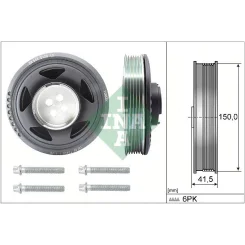 Szíjtárcsa Készlet, Forgattyús Tengely - Schaeffler INA (544012920)
