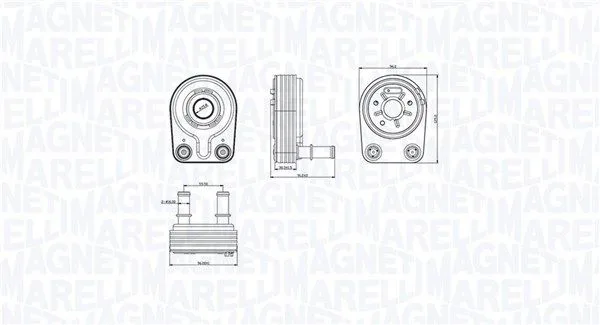 Olajhűtő, Motorolaj - MAGNETI MARELLI (RO0014)
