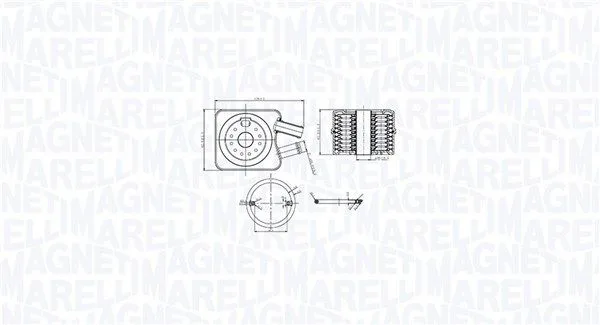 Olajhűtő, Motorolaj - MAGNETI MARELLI (RO0032)