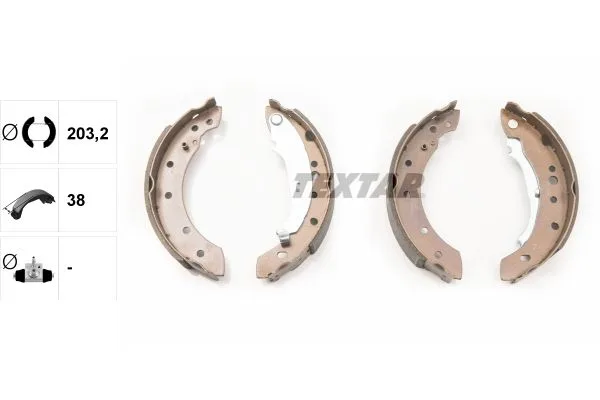 Fékpofakészlet - TEXTAR (91061800)