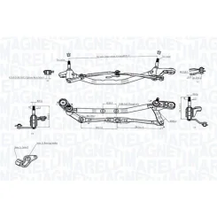Törlőrudazat - MAGNETI MARELLI (TGT725DM)