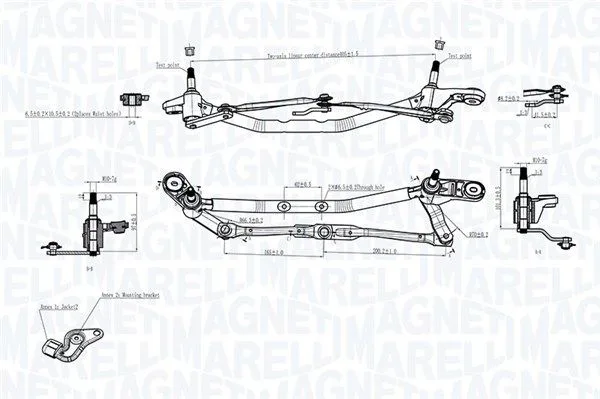 Törlőrudazat - MAGNETI MARELLI (TGT725DM)