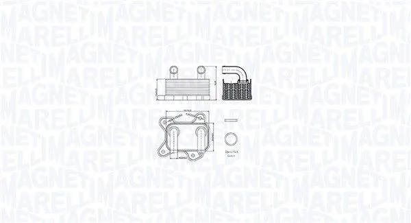 Olajhűtő, Motorolaj - MAGNETI MARELLI (RO0020)