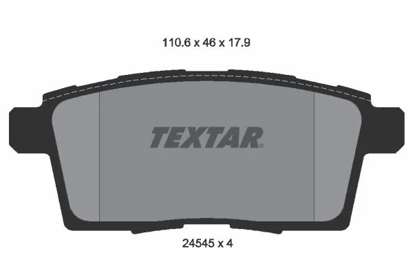 Fékbetét Készlet, Tárcsafék - TEXTAR (2454501)