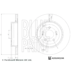 Féktárcsa - BLUE PRINT (ADG043244)